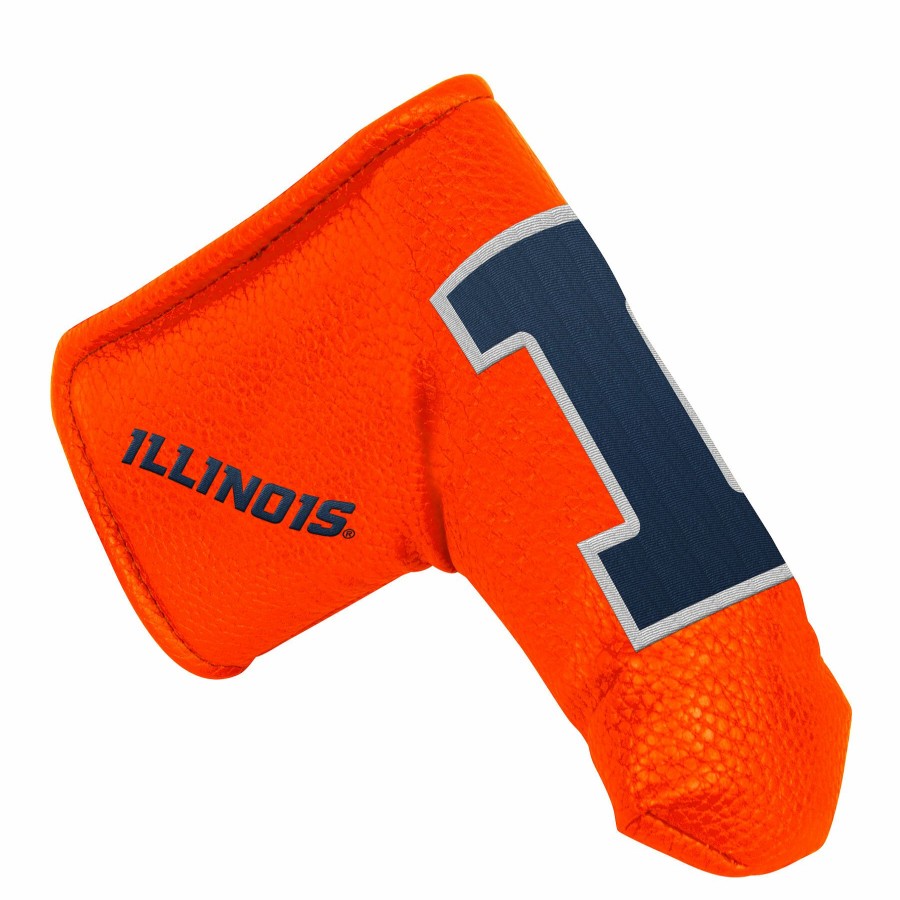 Accessories * | Illinois Fighting Illini Blade Putter Cover Exclusive Design