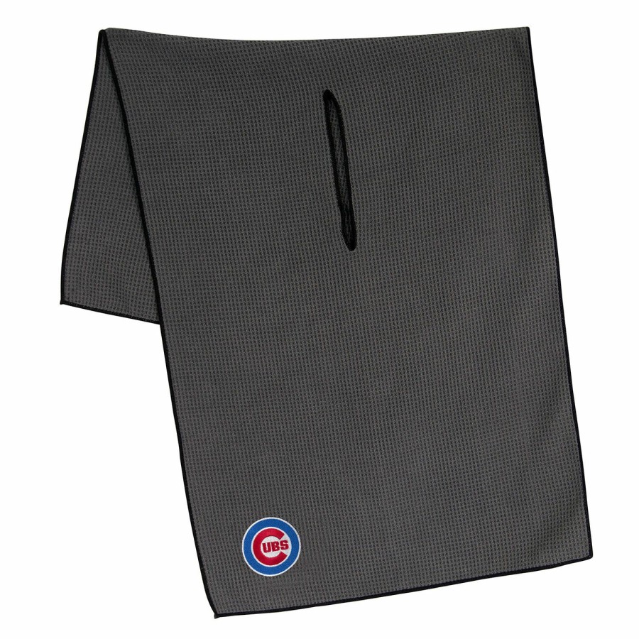 Accessories * | Team Effort Chicago Cubs 19 X 41 Grey Microfiber Towel Best Guaranteed