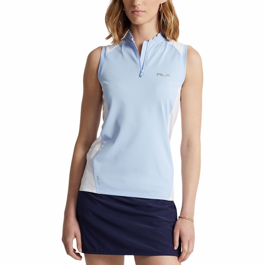 Women'S Apparel * | Sleeveless Quarter-Zip Polo Shirt Cheaper