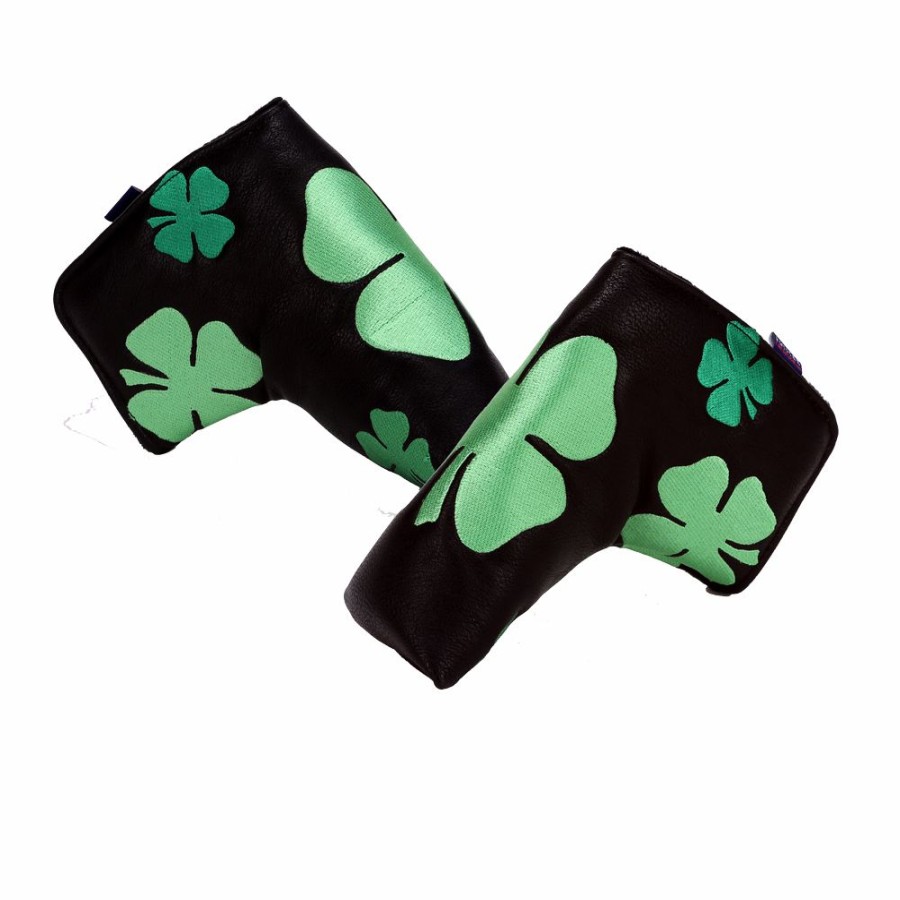 Accessories * | Four Leaf Clover Blade Putter Cover Crazy Deals