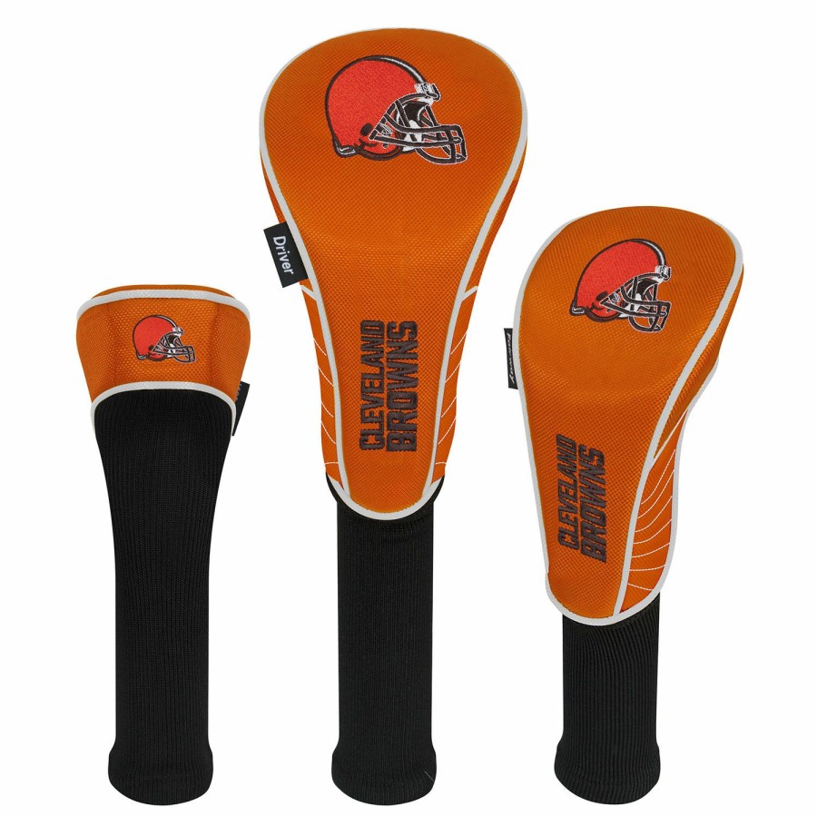 Accessories * | Team Effort Cleveland Browns Set Of 3 Headcovers Cheaper