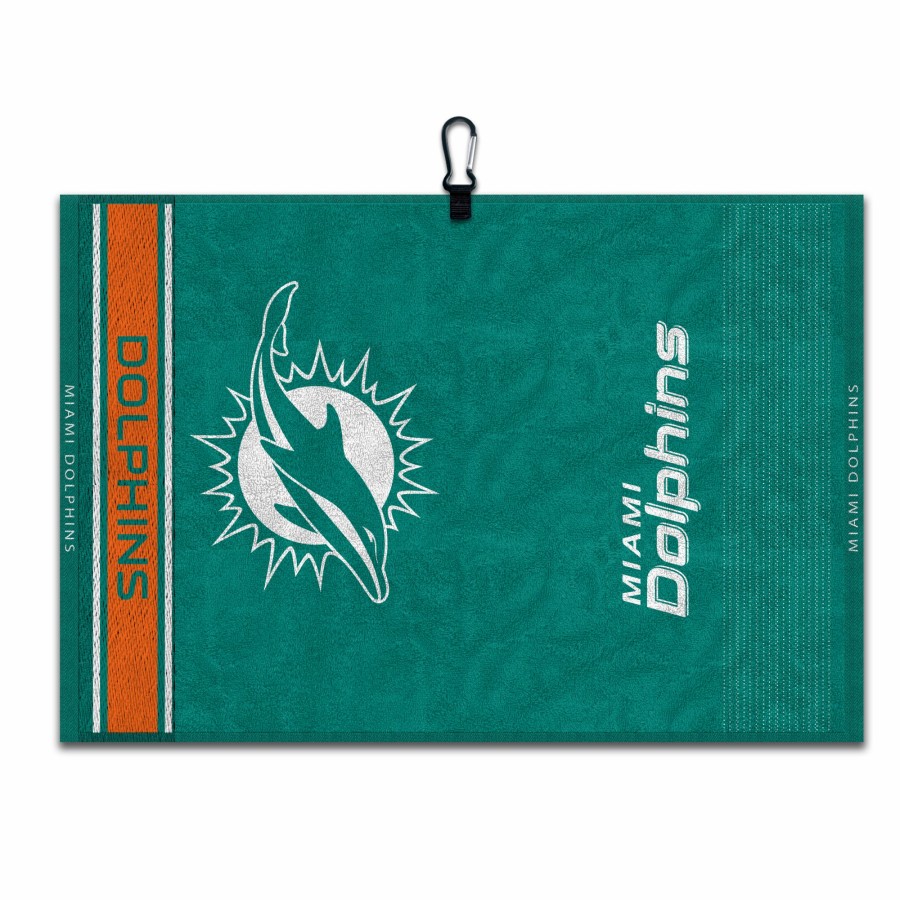 Accessories * | Miami Dolphins Jacquard Towel Popular