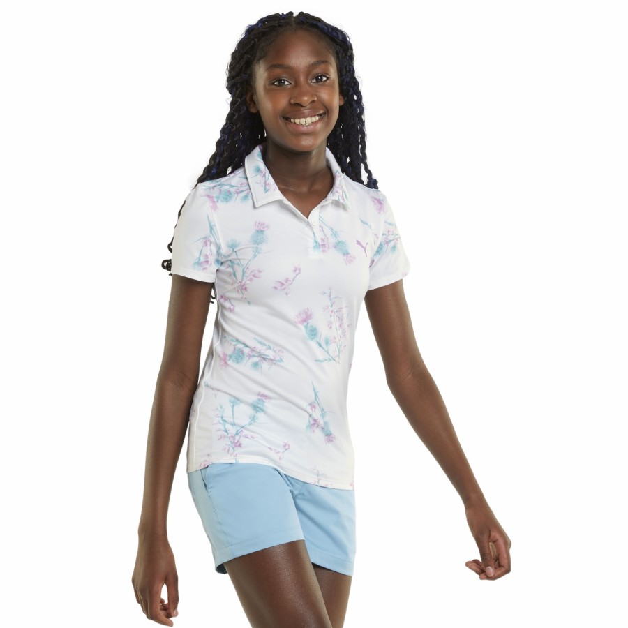 Women'S Apparel * | Mattr Lowlands Junior Girls Short Sleeve Polo Shirt Outlet