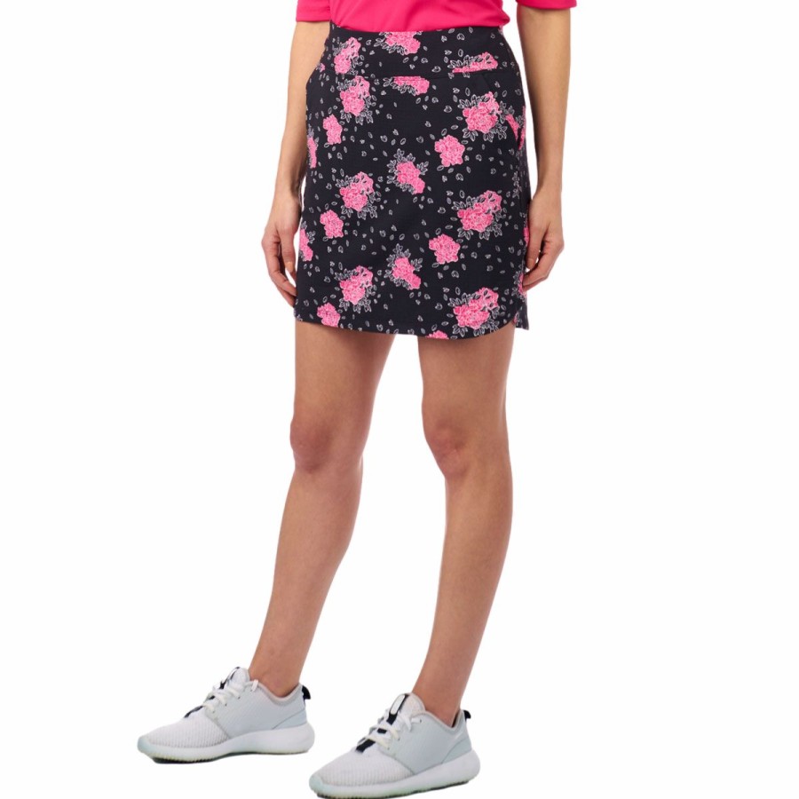 Women'S Apparel * | Authentic Collection: Lenni Floral Pull-On 17 Skort Exactly Discount