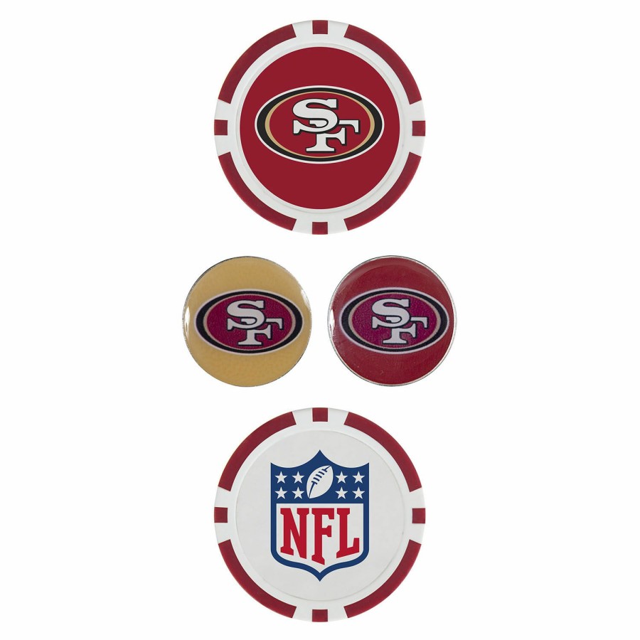 Accessories * | Team Effort San Francisco 49Ers Ball Marker Set Top Sellers