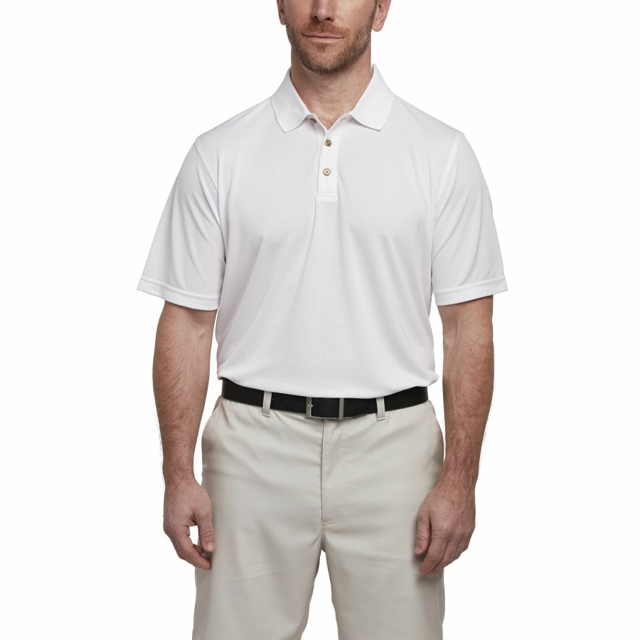 Men'S Apparel * | Short Sleeve Grid Polo Best Price