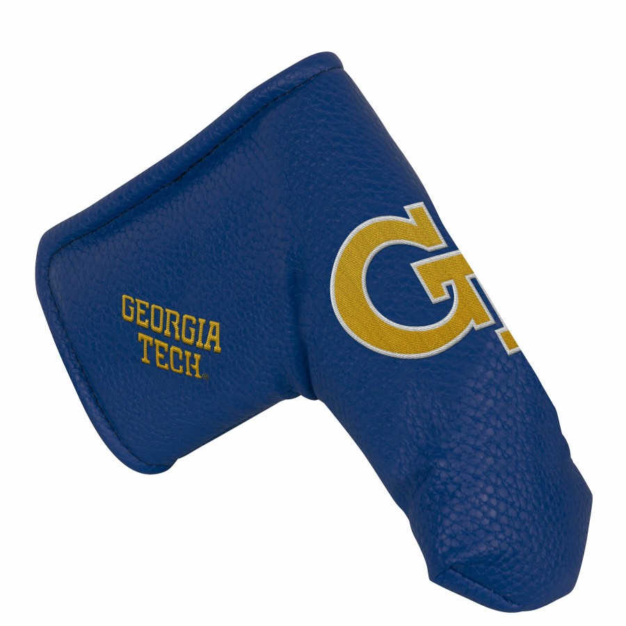 Accessories * | Georgia Tech Yellow Jackets Blade Putter Cover Good Quality