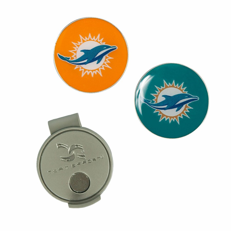 Accessories * | Team Effort Miami Dolphins Hat Clip & Ball Marker Popular