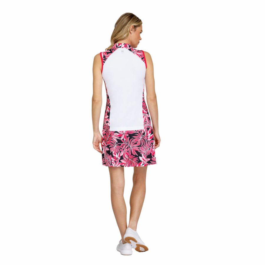 Women'S Apparel * | Garden Escape Collection: Novelia Summer Leaves Print Sleeveless Top Best Guaranteed