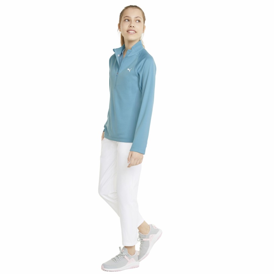 Women'S Apparel * | Girls Solid Quarter Zip Pull Over Best Guaranteed