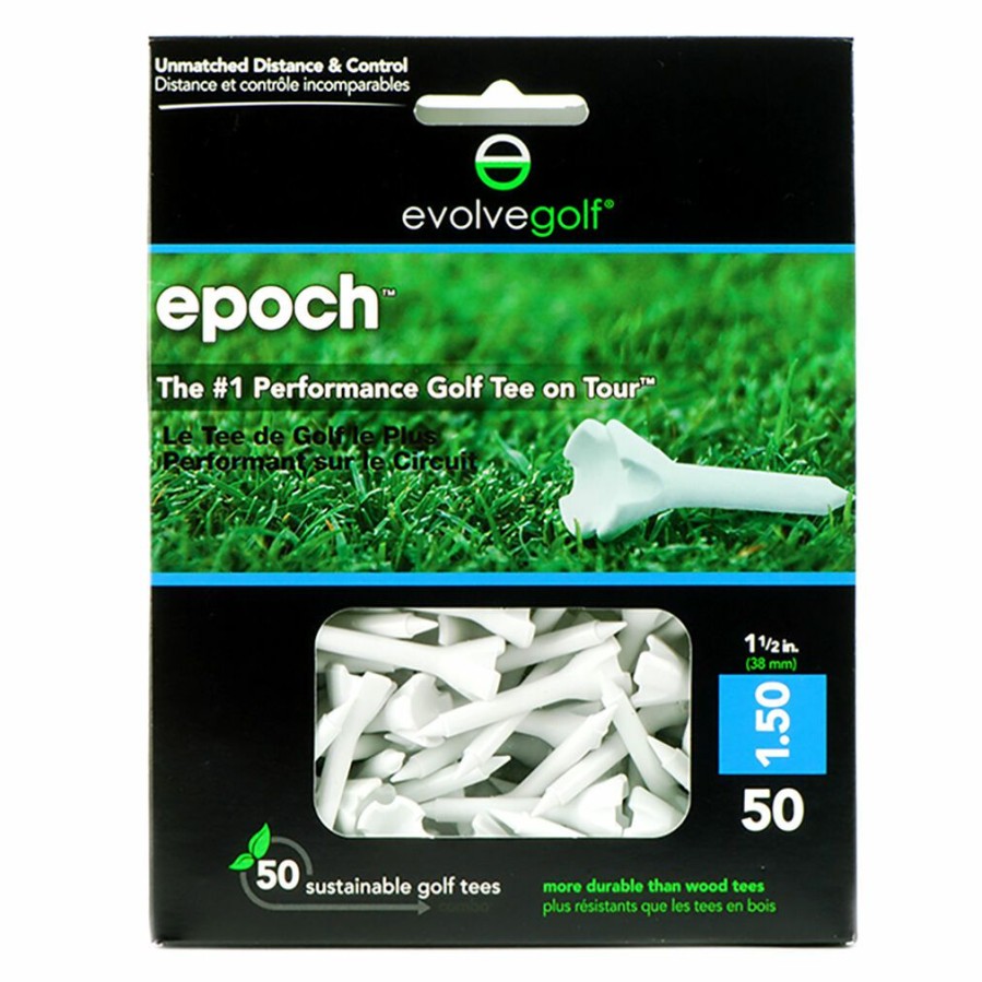 Accessories * | Epoch Hybrid White 1-1/2 Tees 50-Pack Cheaper