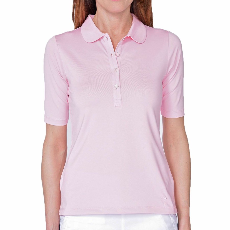 Women'S Apparel * | Golftini Elbow Fashion Tech Top Sales