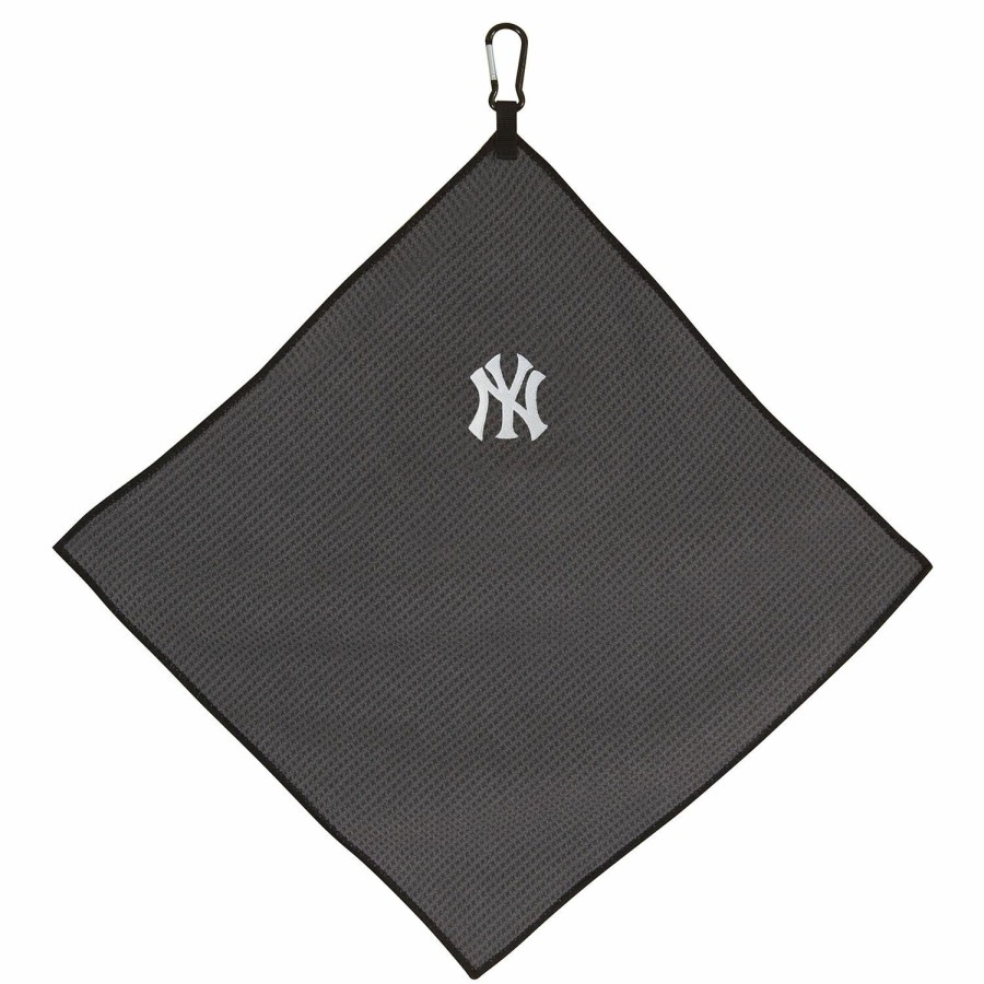 Accessories * | Team Effort New York Yankees 15 X 15 Grey Microfiber Towel Classical