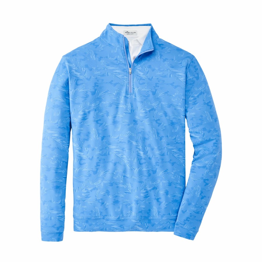 Men'S Apparel * | Perth Trop Camo Performance Quarter-Zip Outlet