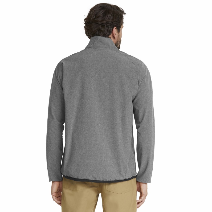 Men'S Apparel * | Marin Woven Golf Quarter-Zip Popular