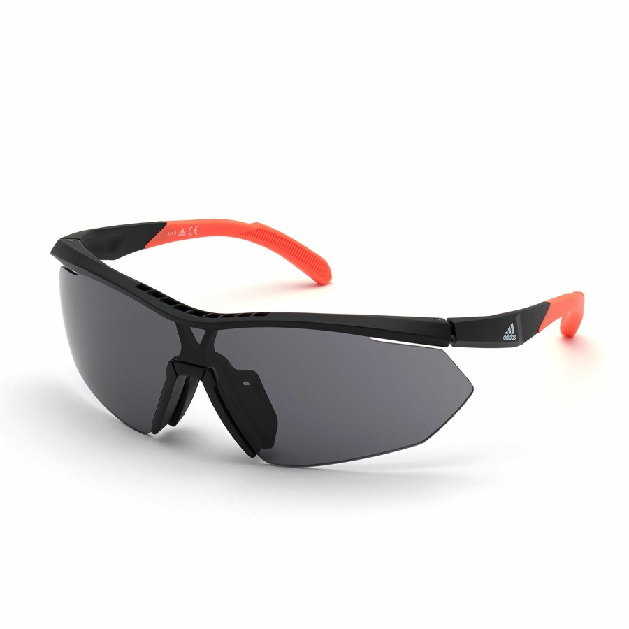 Men'S Apparel * | Injected Sport Semi-Rimless Shield Sunglasses W/ Matte Black Lens Popular