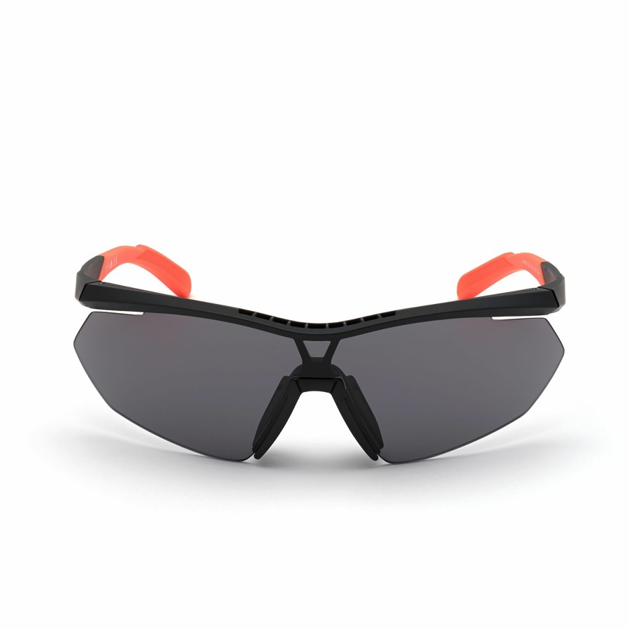 Men'S Apparel * | Injected Sport Semi-Rimless Shield Sunglasses W/ Matte Black Lens Popular