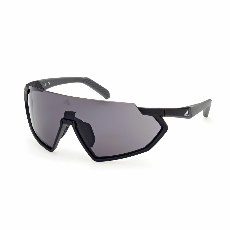 Men'S Apparel * | Injected Sport Semi-Rimless Shield Sunglasses W/ Smoke Lens Special