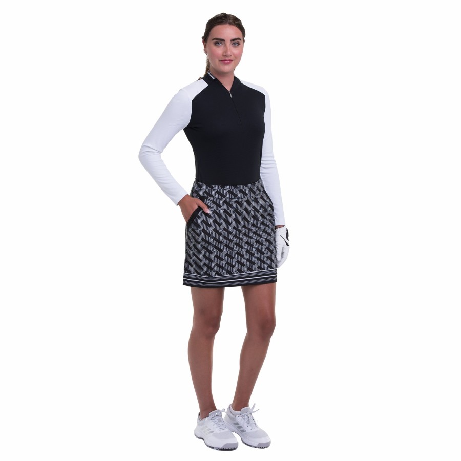 Women'S Apparel * | Retro Active Collection: Linear Geo Print 19 Skort Sales