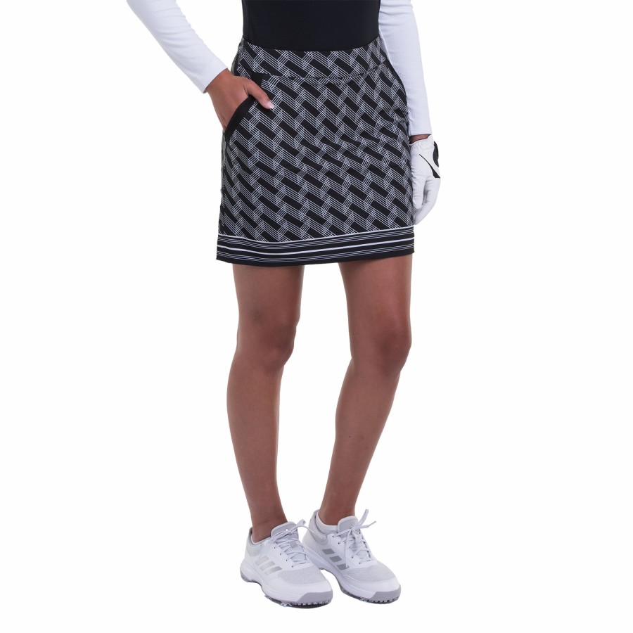 Women'S Apparel * | Retro Active Collection: Linear Geo Print 19 Skort Sales