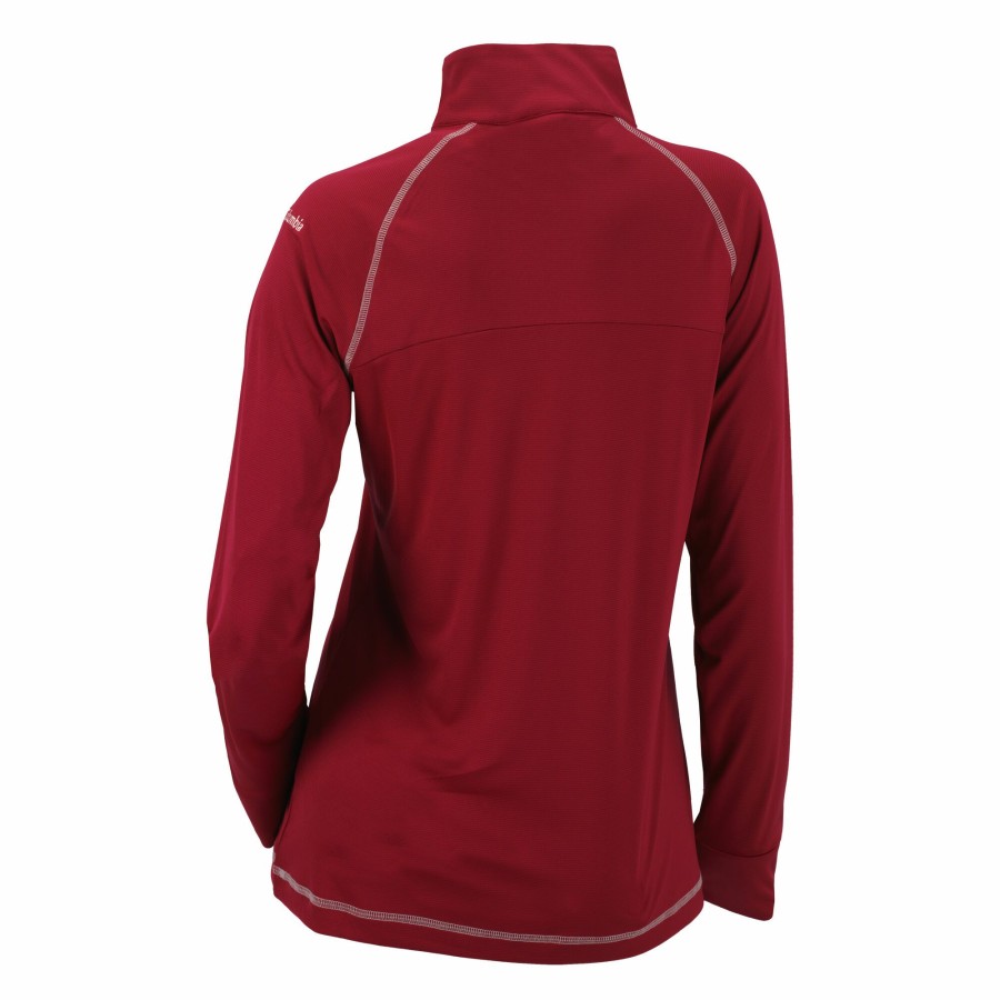 Women'S Apparel * | Georgia Bulldogs Omni Wick Women'S Quarter Zip Pullover Top Sellers