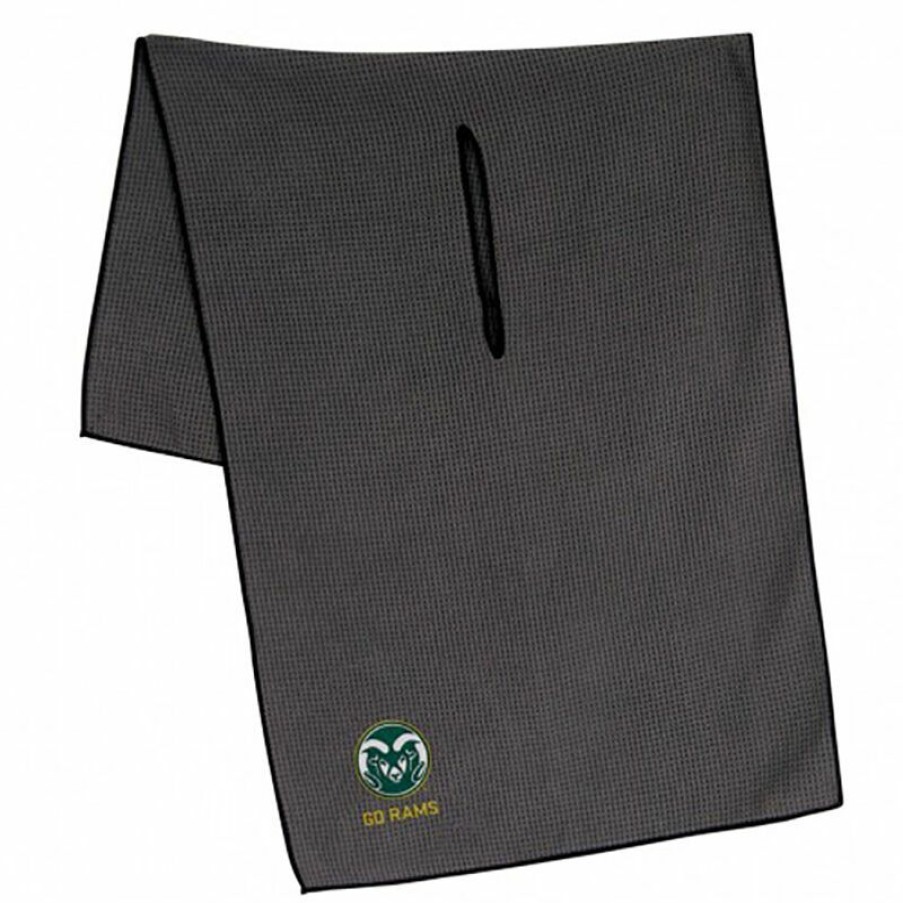 Accessories * | Colorado State Rams 19 41 Grey Microfiber Towel Best Guaranteed