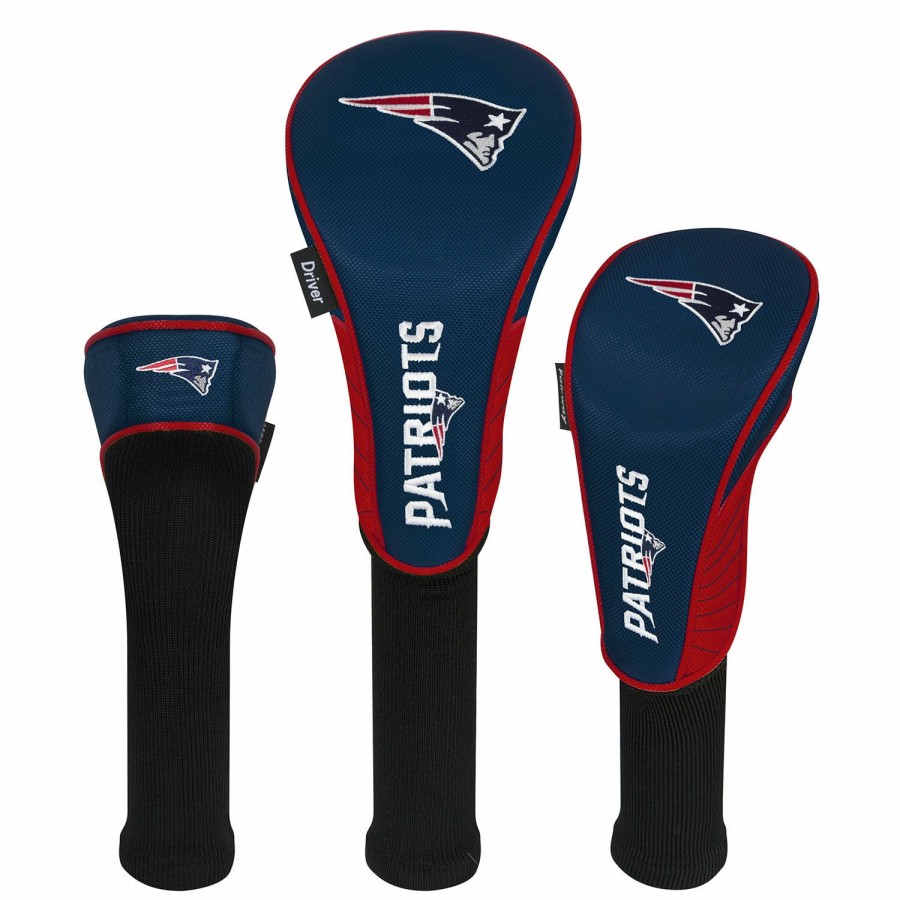 Accessories * | Team Effort New England Patriots Set Of 3 Headcovers Wholesale