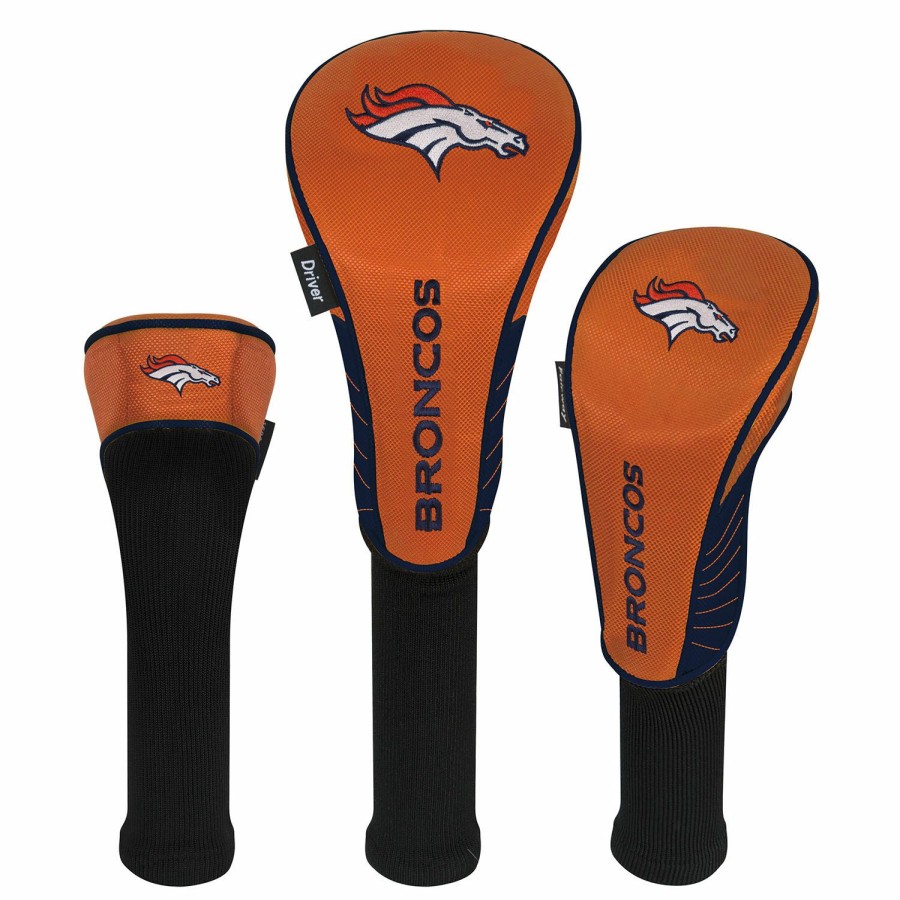 Accessories * | Team Effort Denver Broncos Set Of 3 Headcovers Shop New