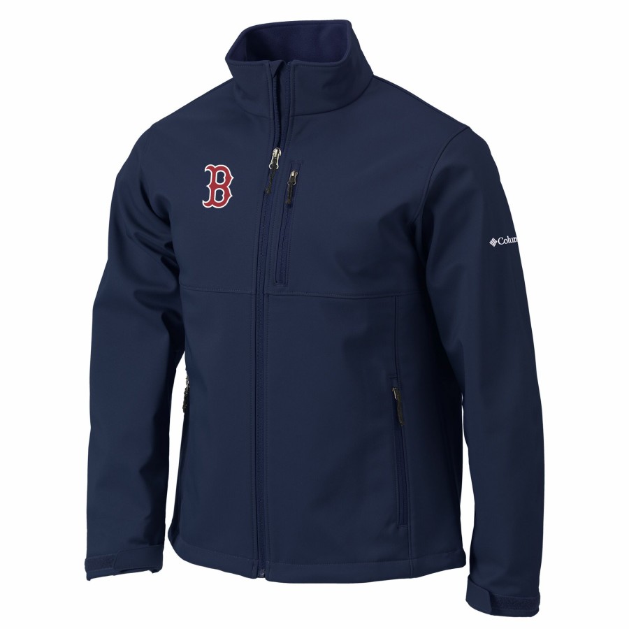 Men'S Apparel * | Boston Red Sox Ascender Full Zip Soft Shell Jacket Classical