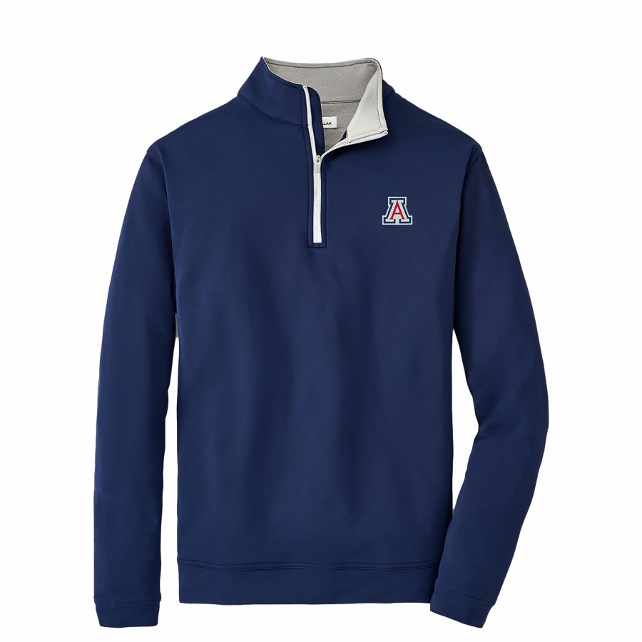 Men'S Apparel * | Arizona Block A Perth Stretch Loop Terry Quarter-Zip Exclusive Design